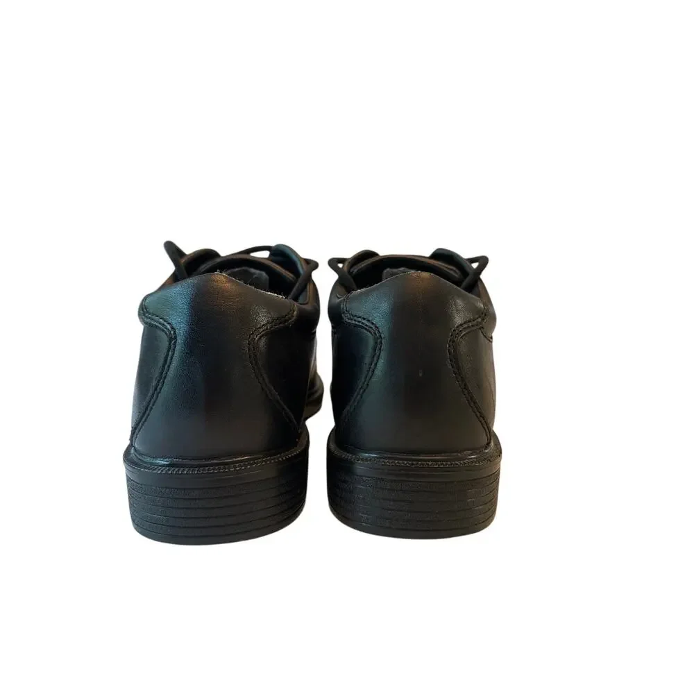 Rockport Works WorkUp Black Leather Slip Resistant Oxfords Shoes Mens Size 9M